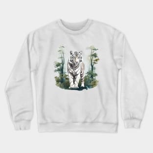 White Tiger From India Crewneck Sweatshirt